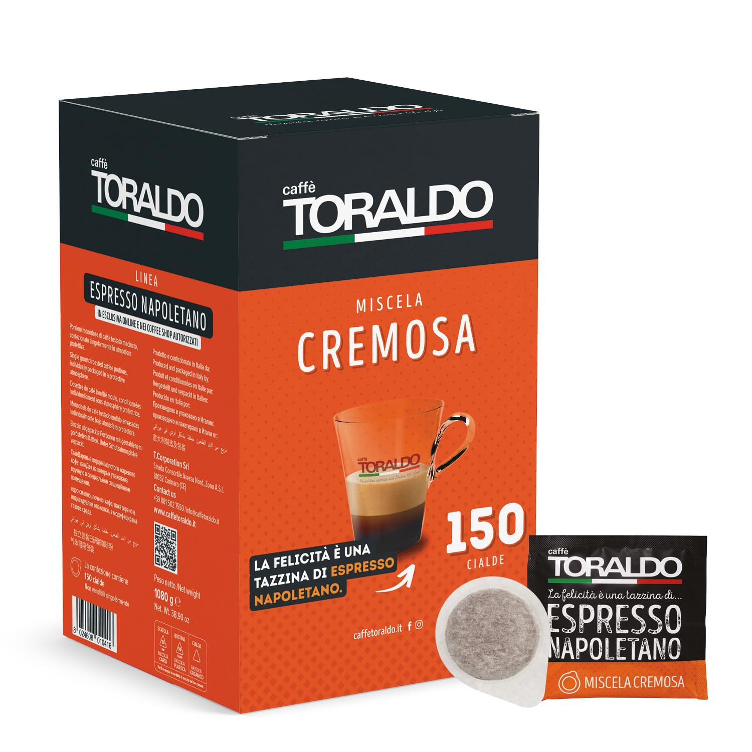 Box 150 Toraldo Miscela Cremosa